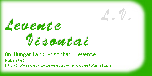 levente visontai business card